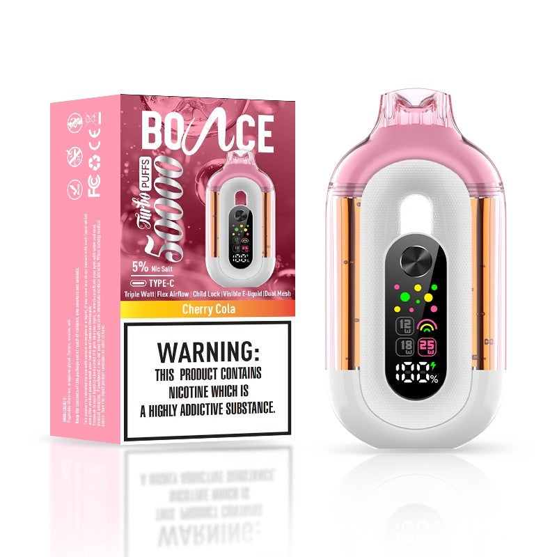 bounce turbo 50k vape disposable cherry cola