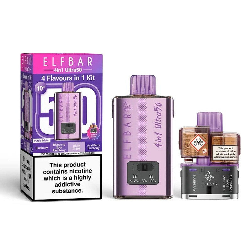 elf bar 4 in 1 ultra 50 kit purple edition