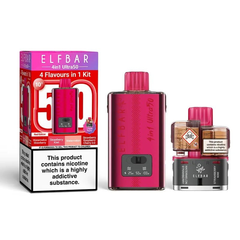 elf bar 4 in 1 ultra 50 kit red edition