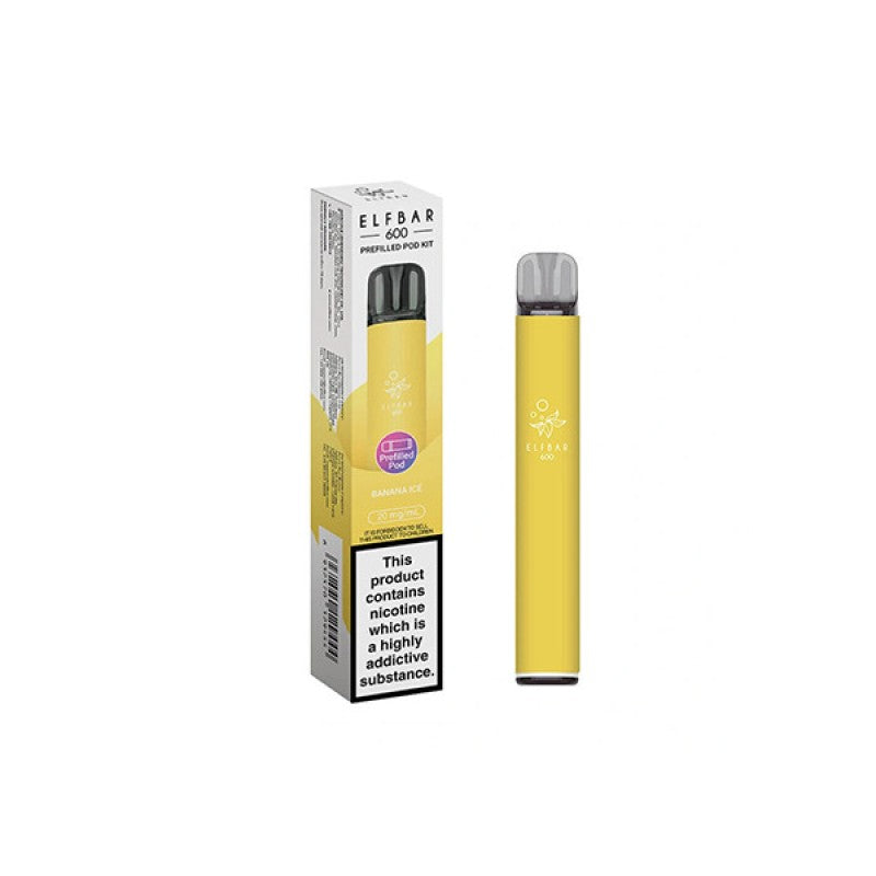 elf bar 600 prefilled kit banana ice