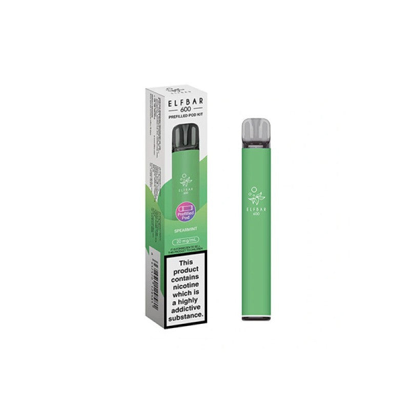 elf bar 600 prefilled kit spearmint