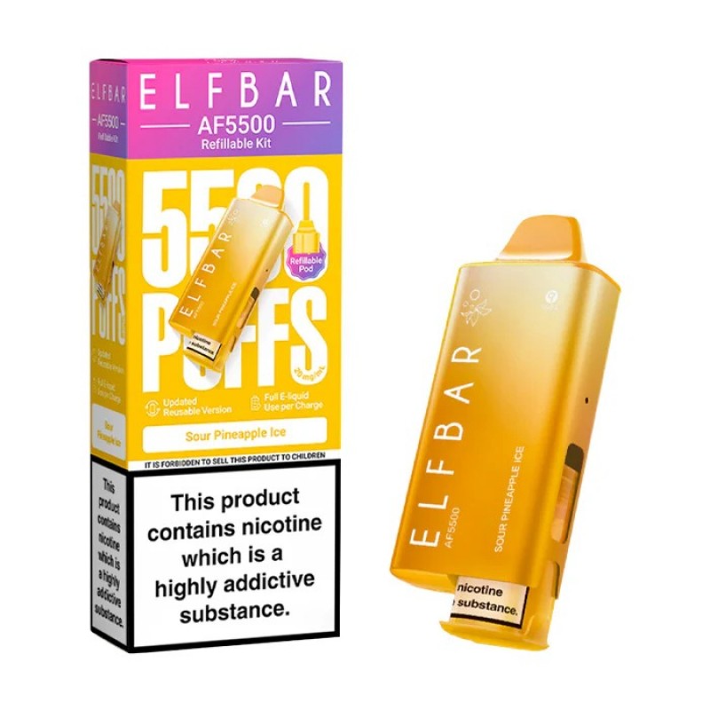 elf bar af5500 sour pineapple ice