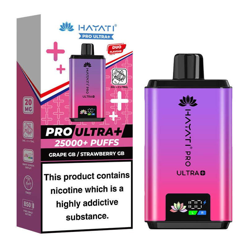 hayati pro ultra 25000 grape gb strawberry gb