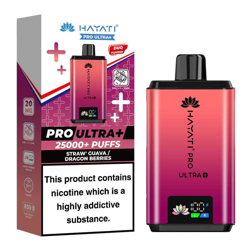 hayati pro ultra 25000 straw guava dragon berries