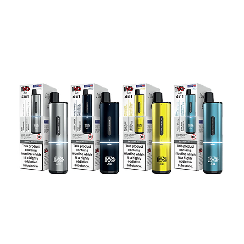 IVG Air 4 in 1 Disposable Vape 2400 Puffs Vaporno1.com IVG Air 4 in 1 Disposable Vape 2400 Puffs Vaporno1.com