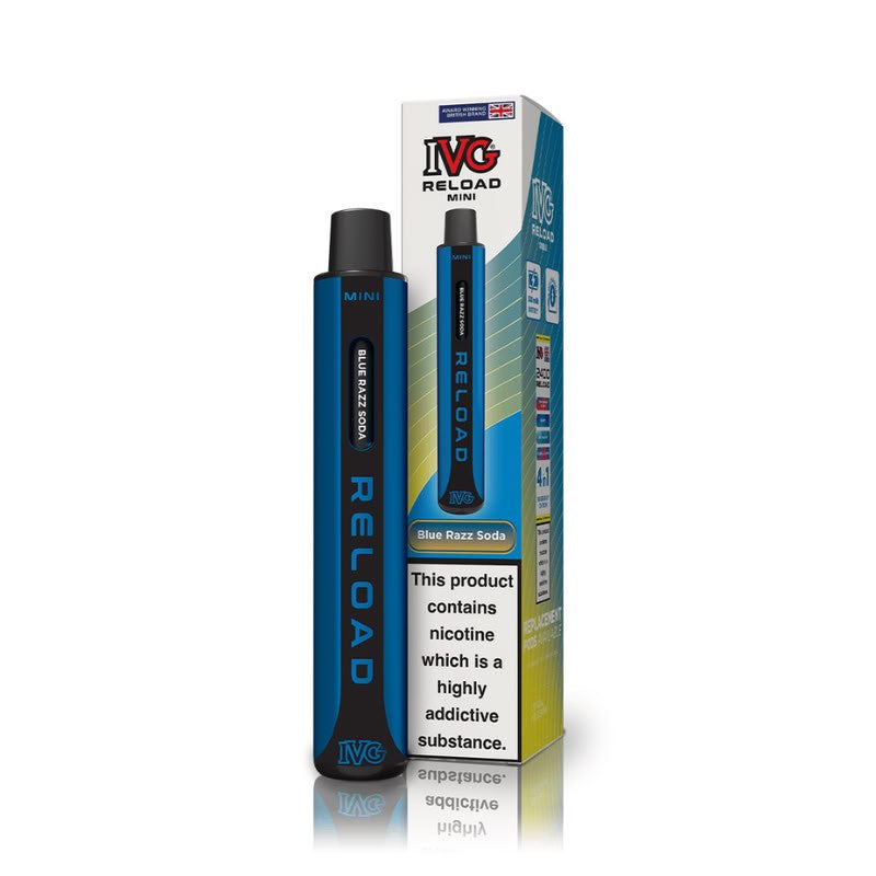 ivg reload mini starter kit blue razz soda
