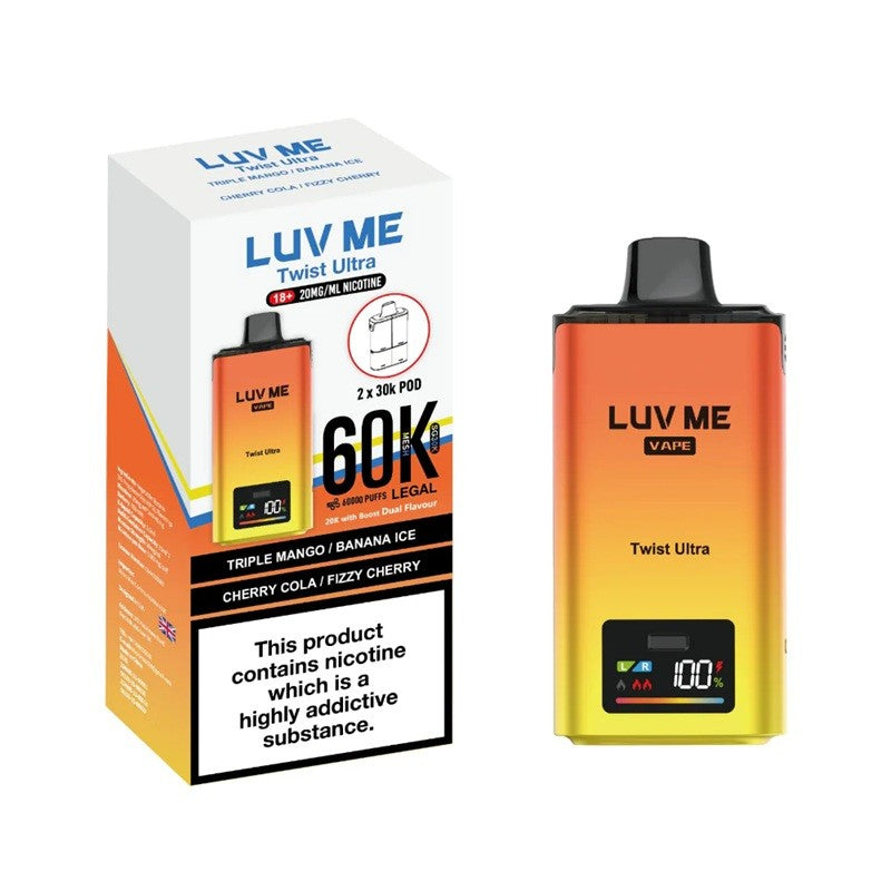 luv me twist ultra 60k kit triple mango banana ice