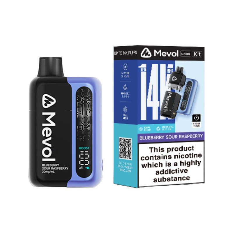 mevol s7000 prefilled kit blueberry sour raspberry