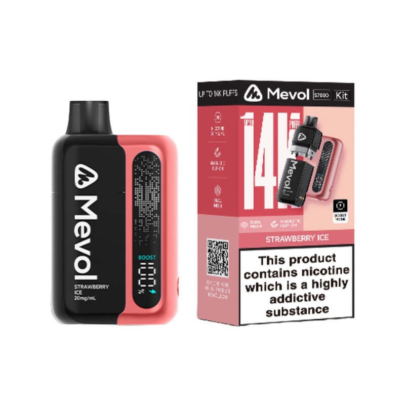 mevol s7000 prefilled kit strawberry ice