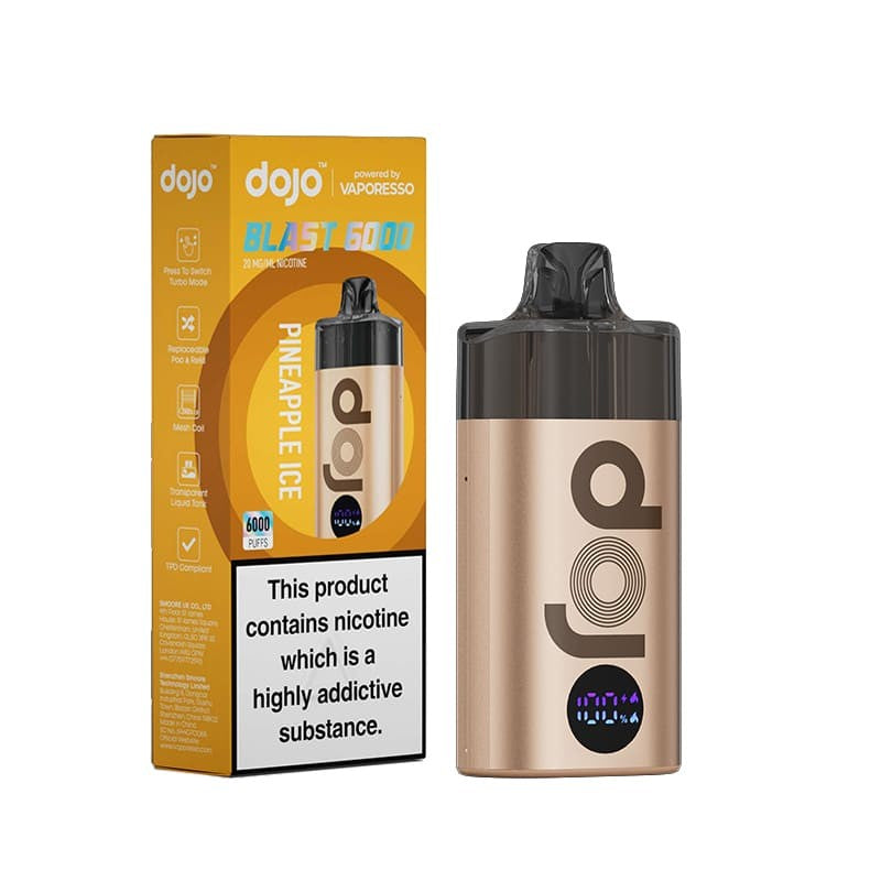 vaporesso dojo blast 6000 pineapple ice