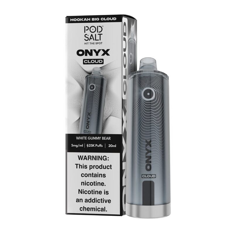 pod salt onyx cloud 25000 white gummy bear