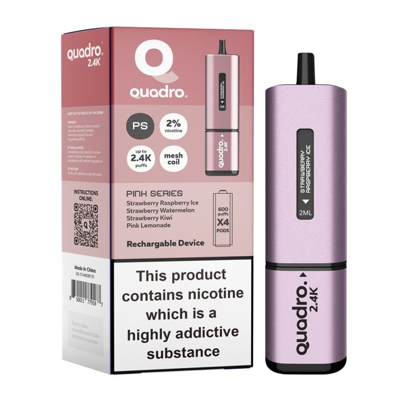 quadro 4 in 1 pod kit pink series