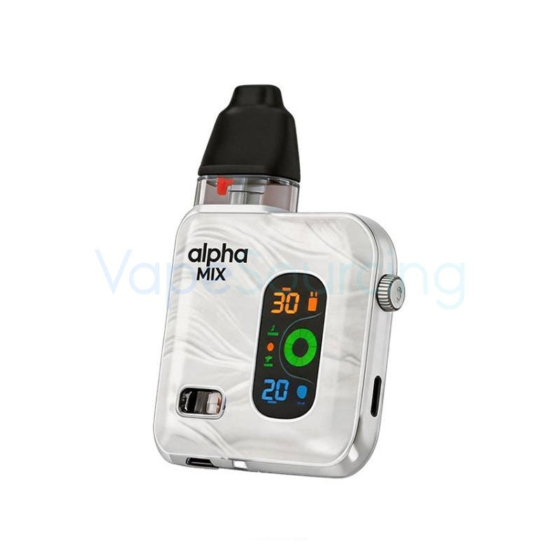 smok alpha mix pod kit white