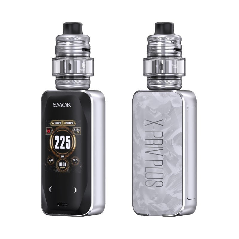 smok x priv plus kit white shell