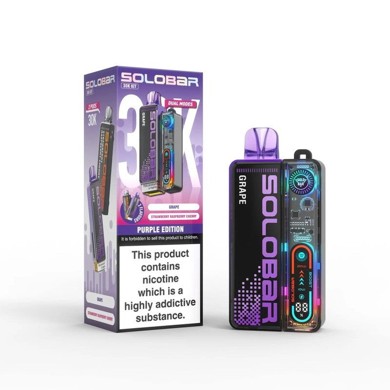 solobar boost 30k prefilled kit purple edition