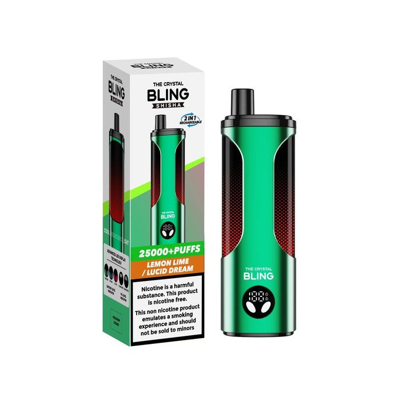 the crystal bling shisha 25000 lemon lime