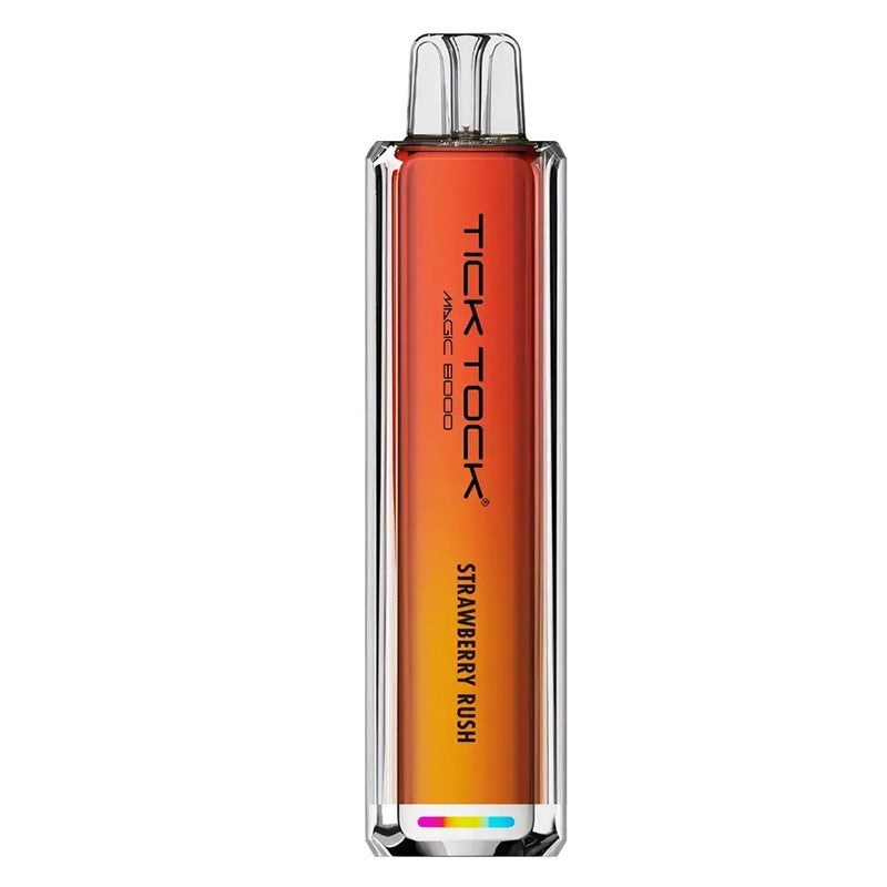tick tock magic 8000 disposable vape strawberry rush