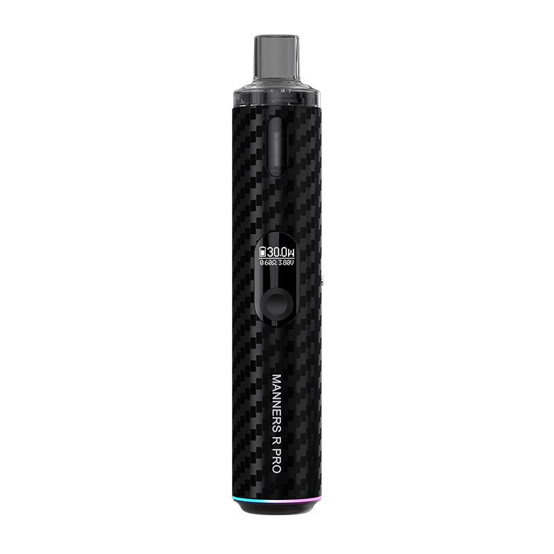 vapefly manners r pro kit carbon black