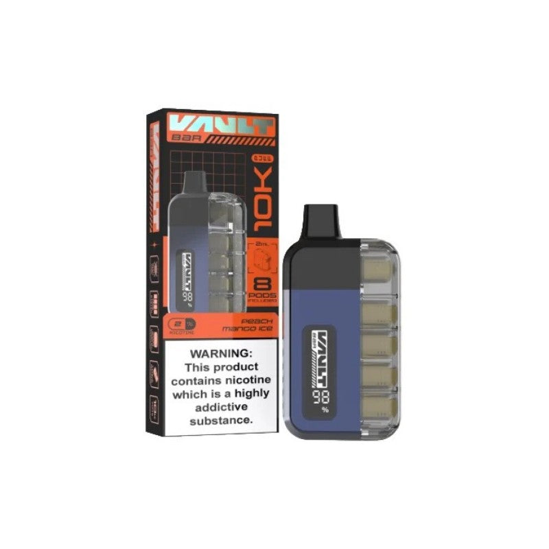 vault bar 10k prefilled kit peach mango ice