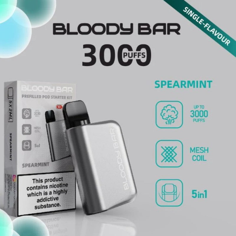 Bloody Mary 3000 5 In 1 Disposable Vape