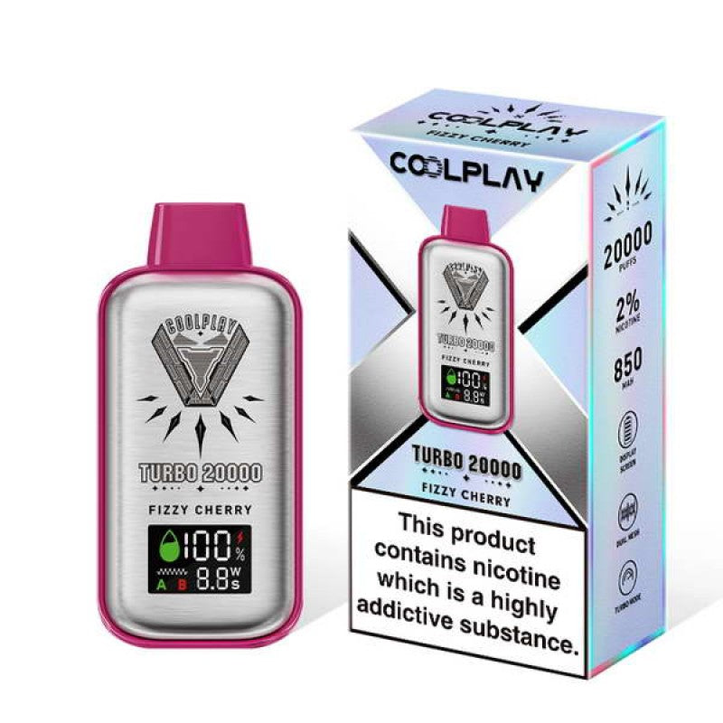 coolplay turbo 20k vape fizzy cherry