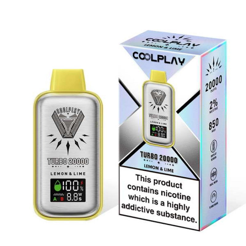 coolplay turbo 20k vape lemon lime