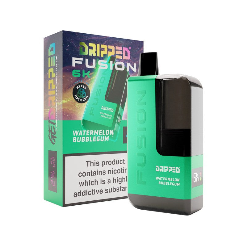 dripped fusion 6000 vape watermelon bubblegum