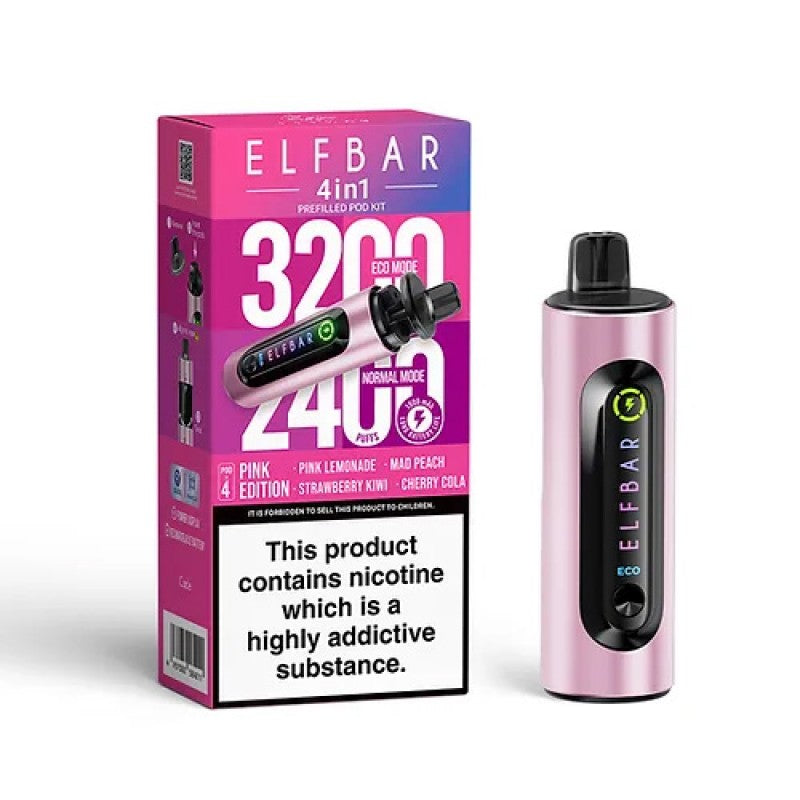 elf bar 3200 kit pink edition