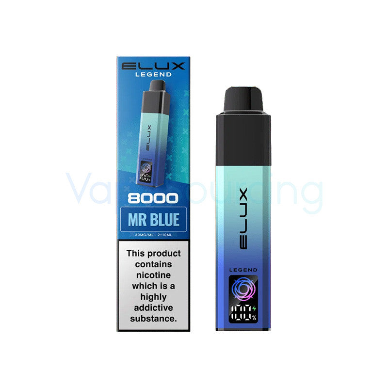 elux legend 8000 prefilled kit mr blue