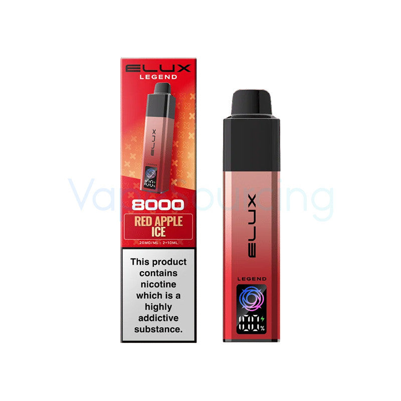 elux legend 8000 prefilled kit red apple ice