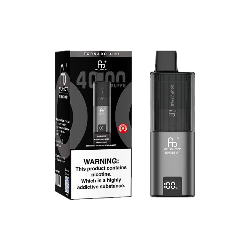 fumot tornado 4 in 1 vape black