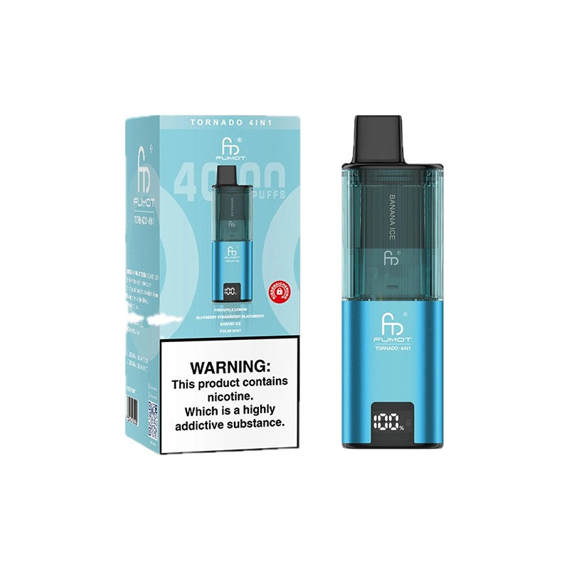 fumot tornado 4 in 1 vape light blue