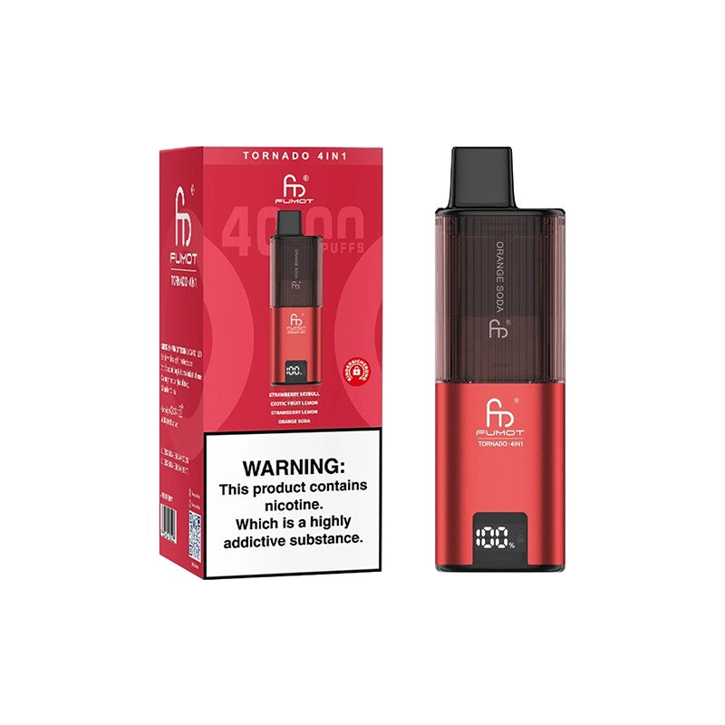 fumot tornado 4 in 1 vape red