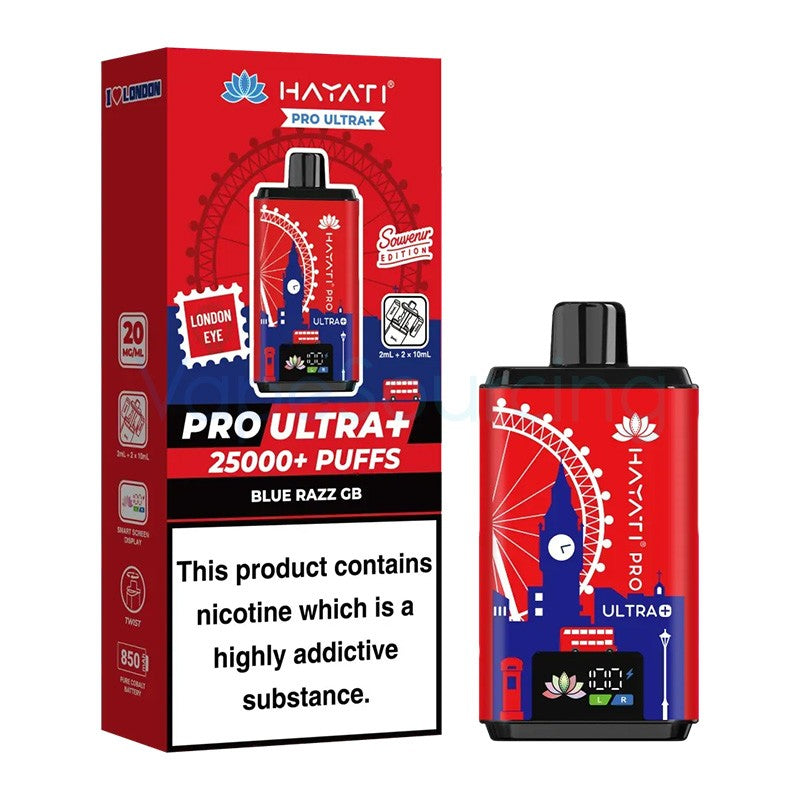 hayati pro ultra plus 25k london edition blue razz gb