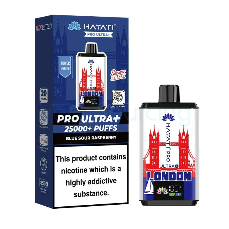 hayati pro ultra plus 25k london edition blue sour raspberry