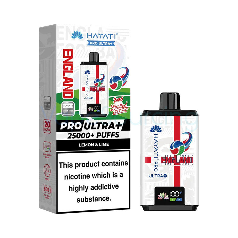 hayati pro ultra plus 25k world cup england lemon and lime
