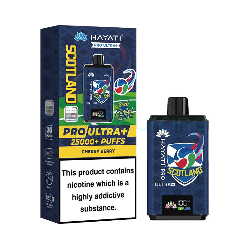 hayati pro ultra plus 25k world cup scotland cherry berry