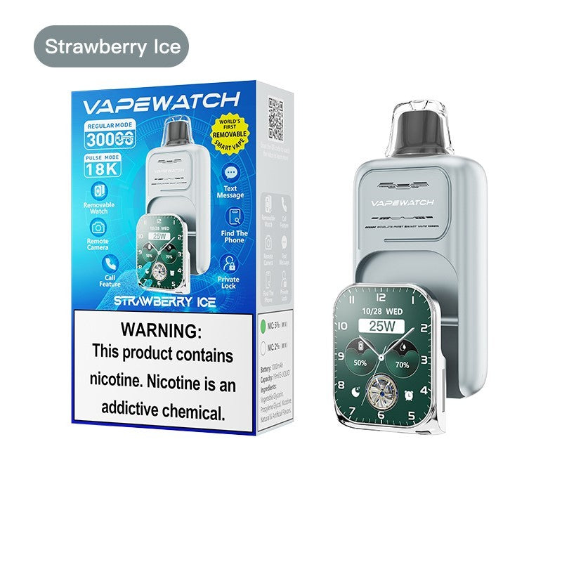 jnr vapewatch 30k vape strawberry ice