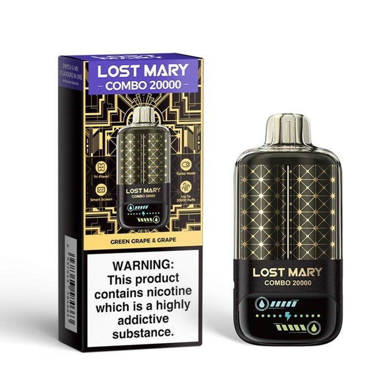 lost mary combo 20000 green grape and grape