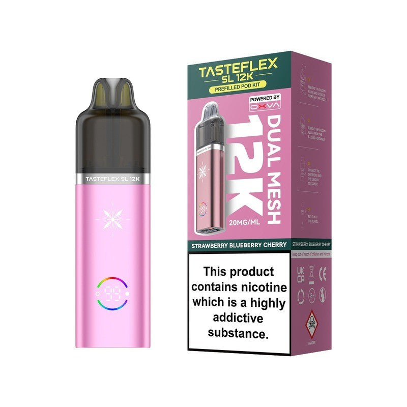 oxva tasteflex sl 12k kit strawberry blueberry cherry
