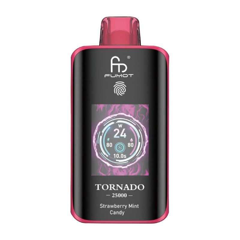 fumot tornado 25000 strawberry mint candy