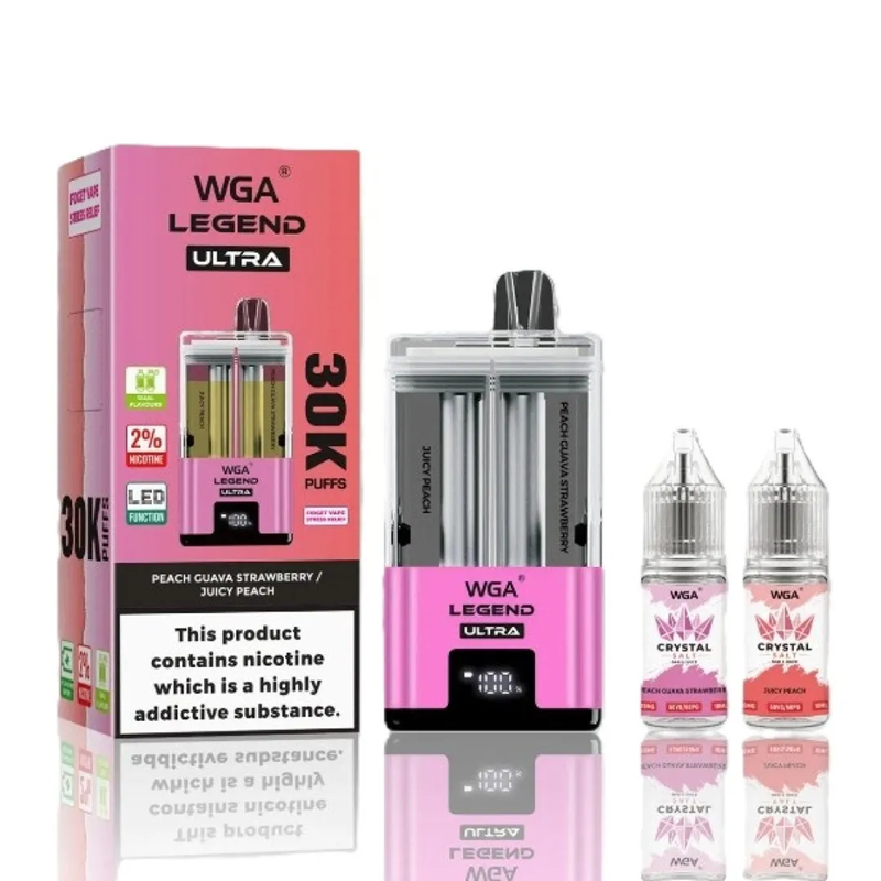 wga legend ultra 30000 peach guava strawberry